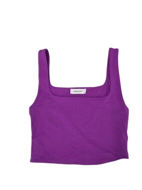 Aritzia Babaton Contour Crop Tank, Purple, Size XS, Pullover